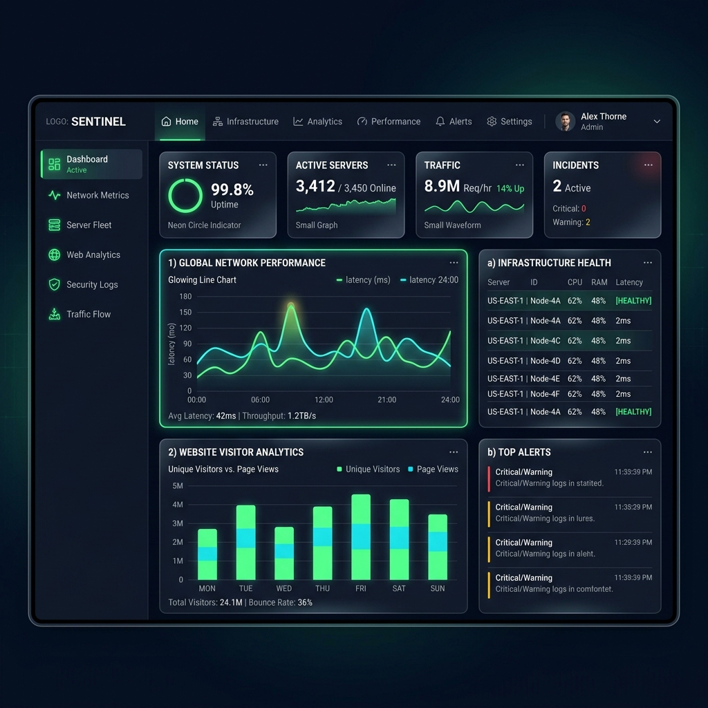 Digital Ecosystem Dashboard Mockup